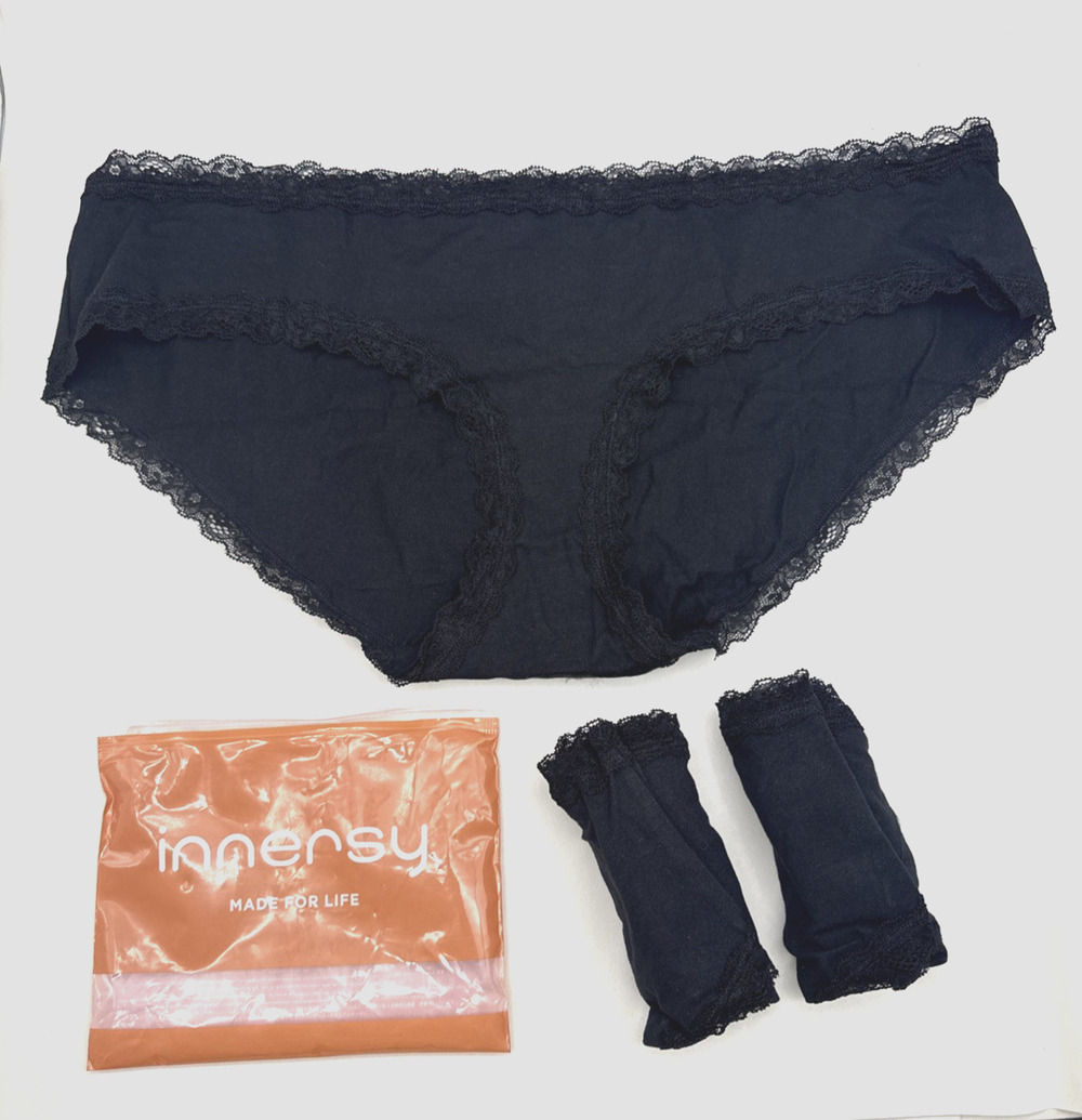 Women's Lace Trim Hipster Sexy Low Rise Panties Stretchy Underwear Cotton XXL..